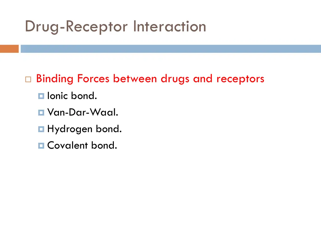 drug receptor interaction