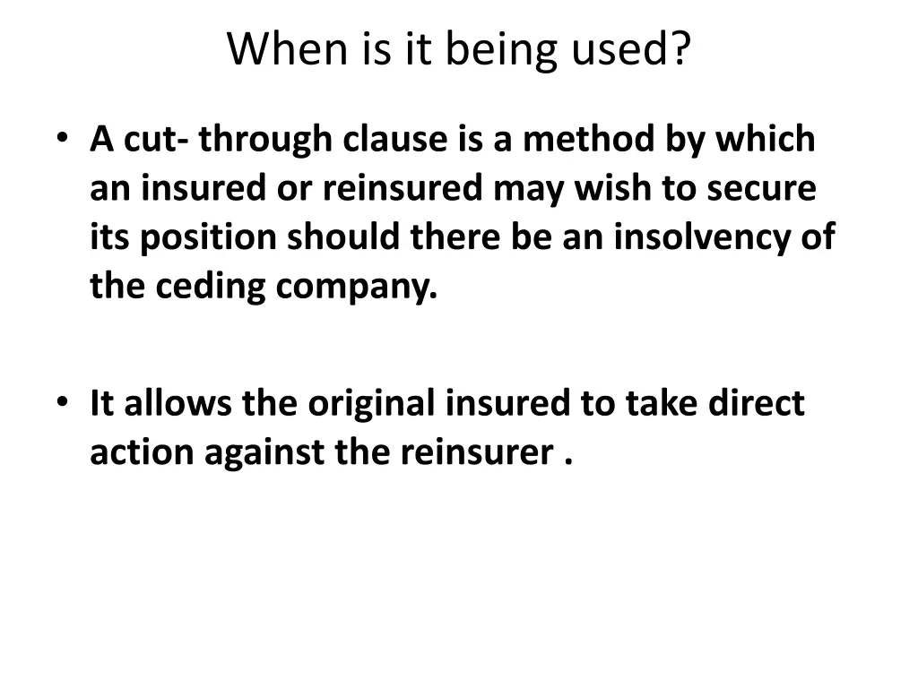 when is it being used
