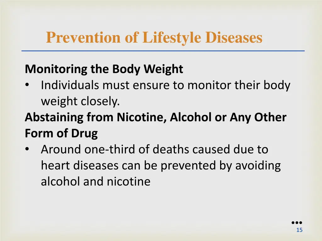prevention of lifestyle diseases 1
