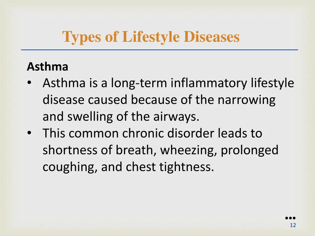 types of lifestyle diseases 6