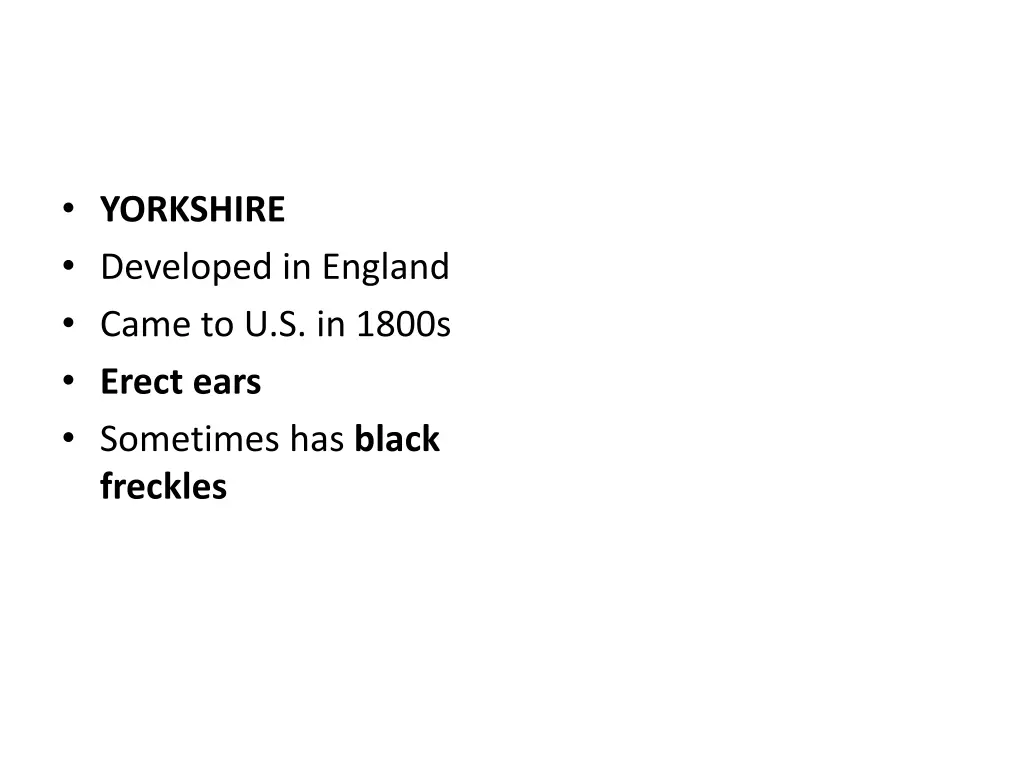 yorkshire developed in england came
