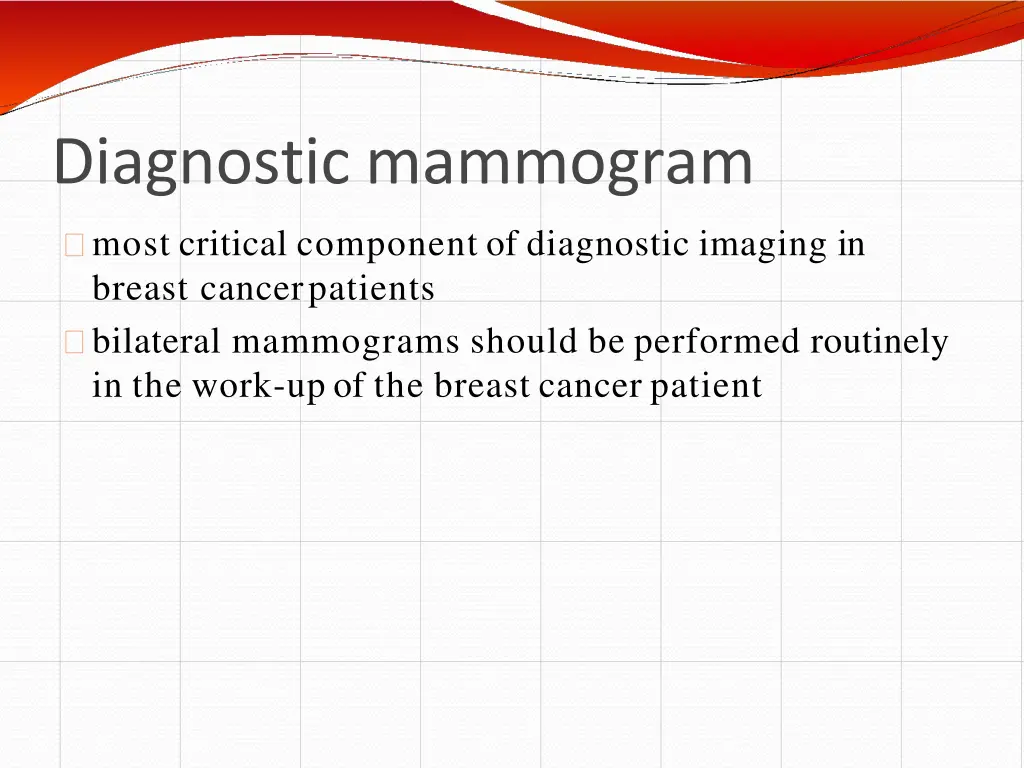diagnostic mammogram