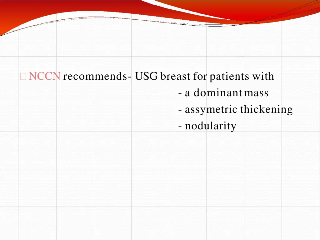 nccn recommends usg breast for patients with