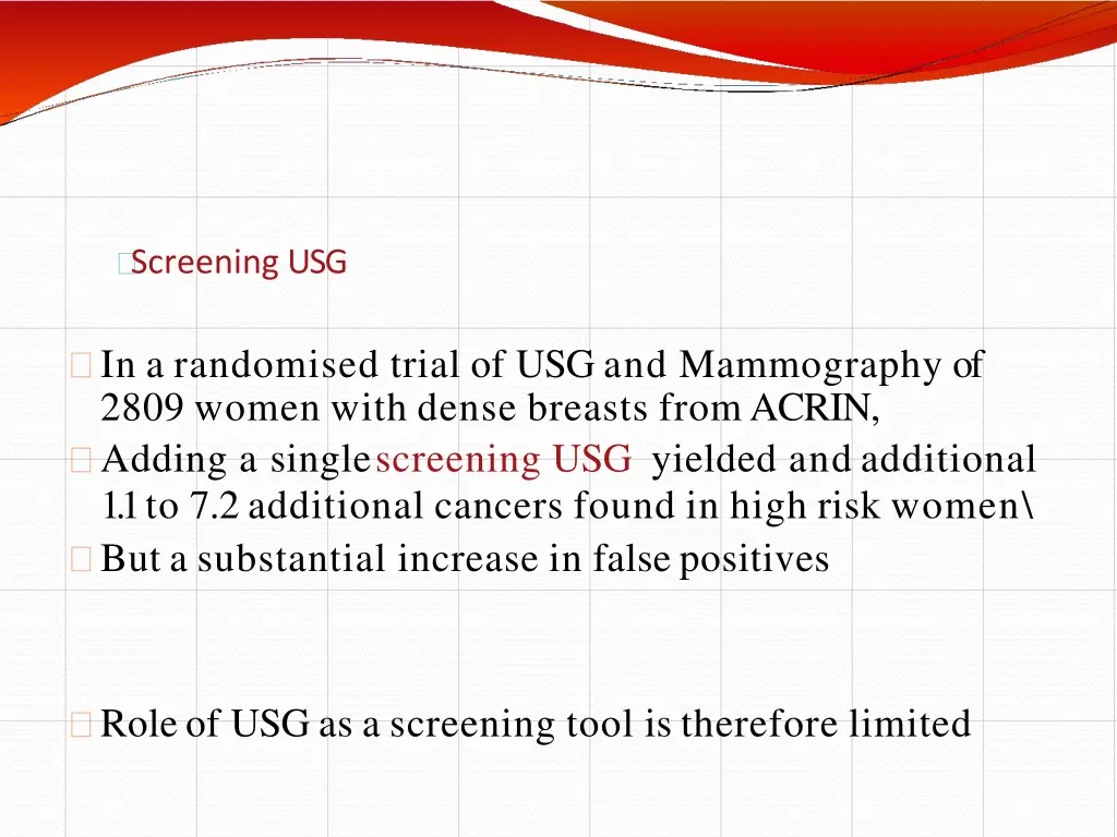screening usg