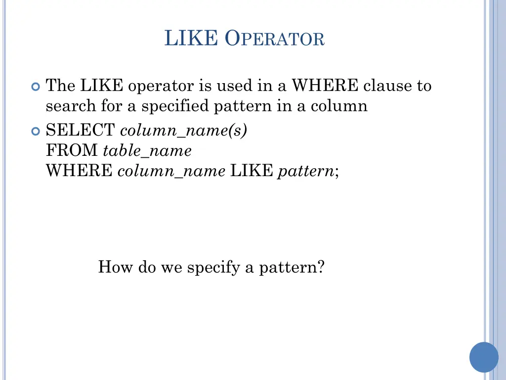 like o perator