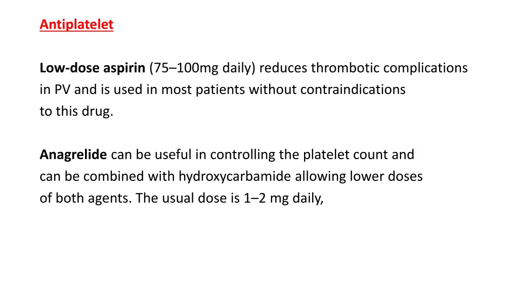 antiplatelet