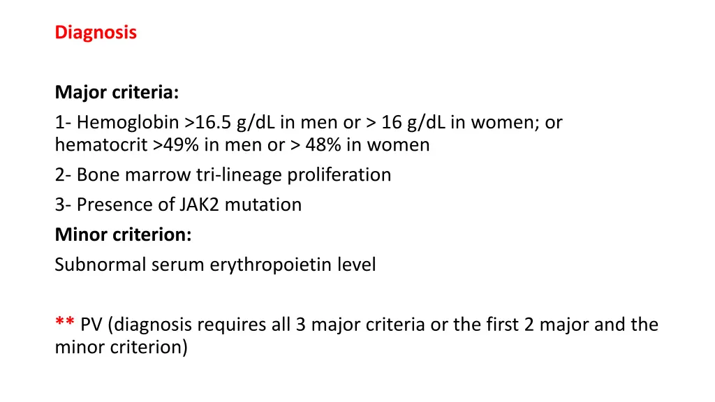diagnosis
