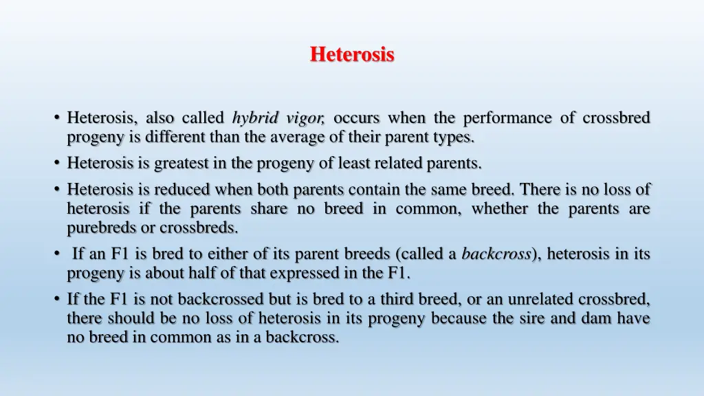 heterosis