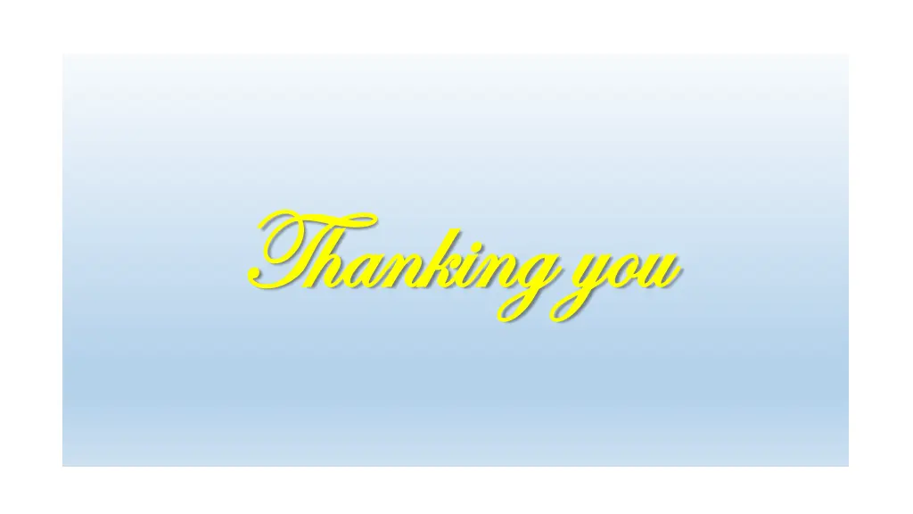 thanking you thanking you