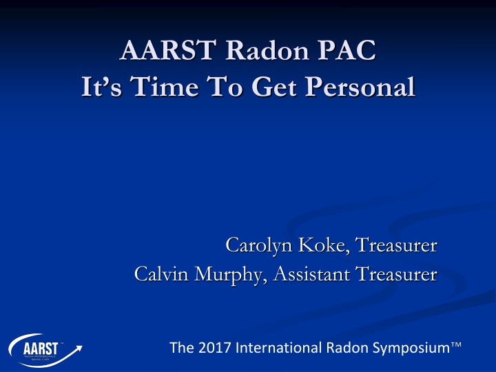 aarst radon pac it s time to get personal