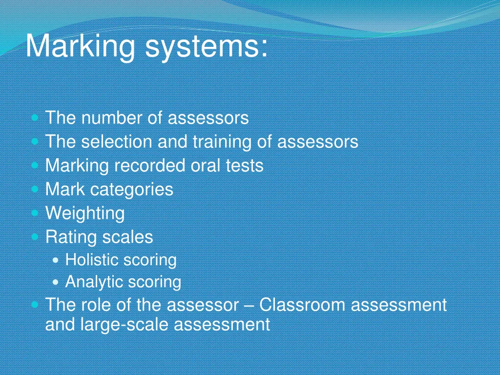 marking systems