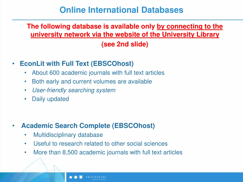 online international databases 2