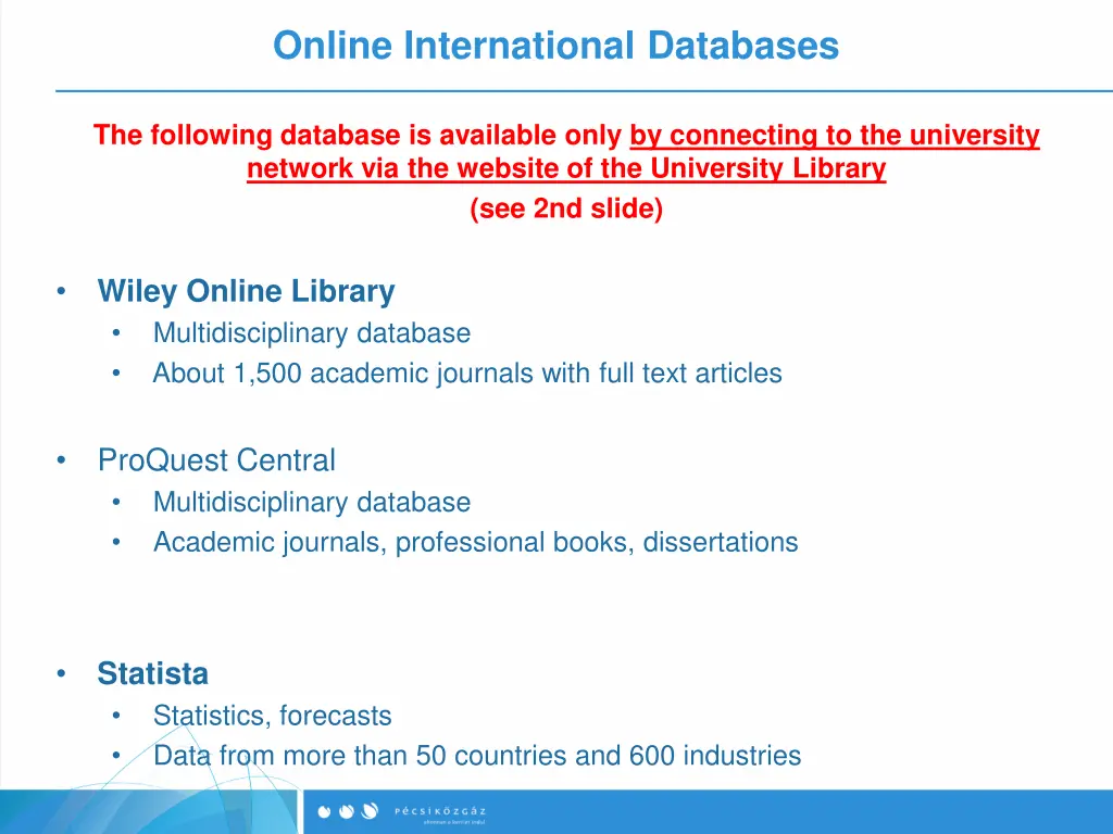 online international databases 5