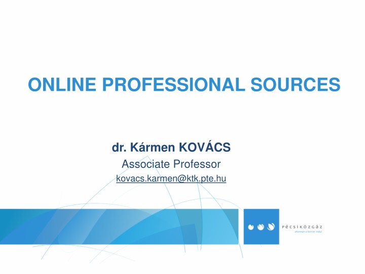 online professional sources