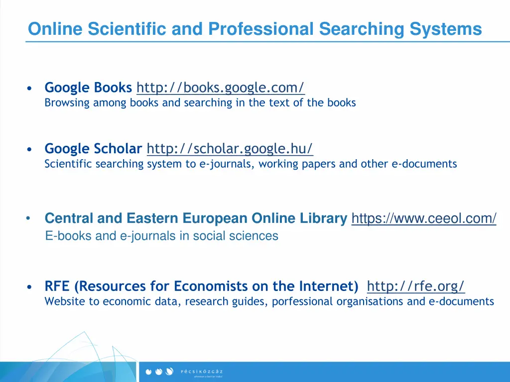 online scientific and professional searching