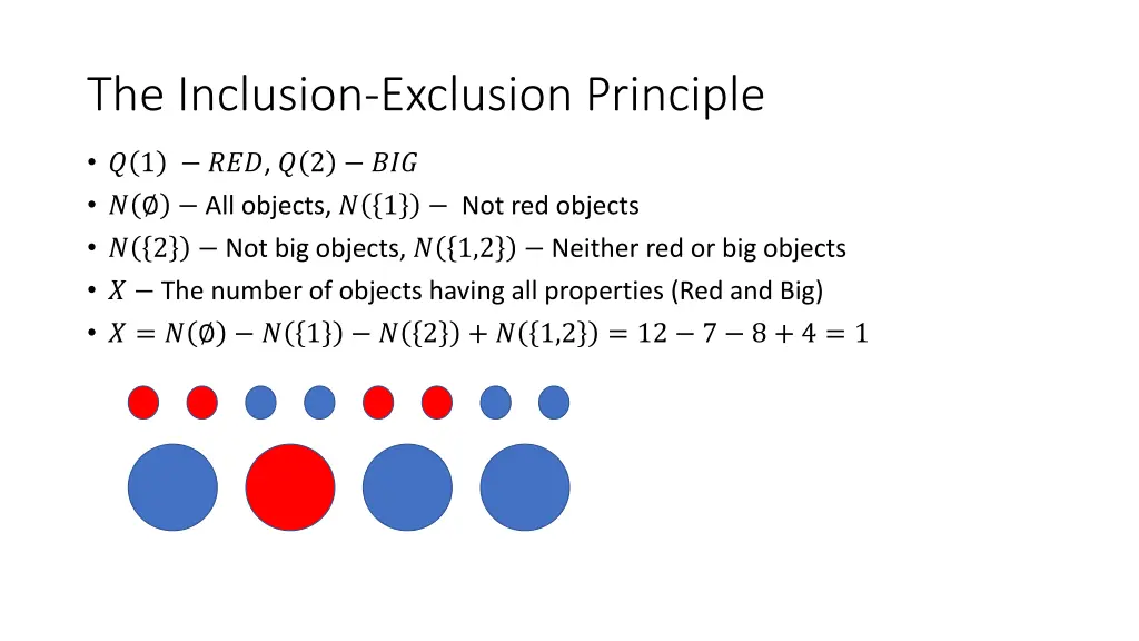 the inclusion exclusion principle 2