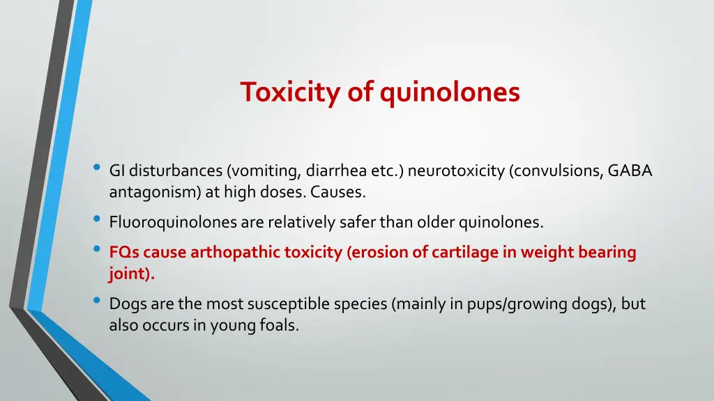 toxicity of quinolones