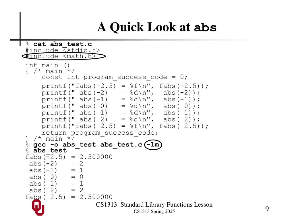 a quick look at abs
