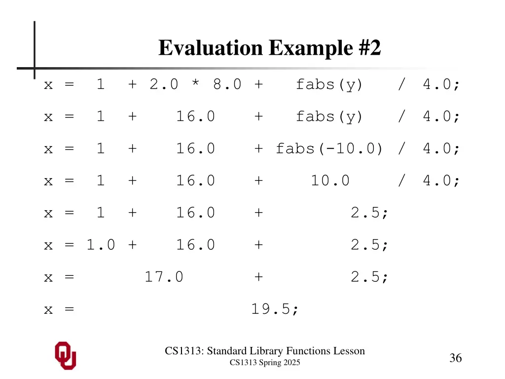evaluation example 2