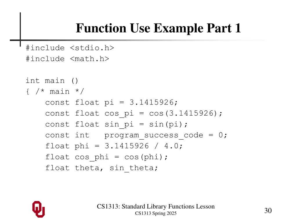 function use example part 1