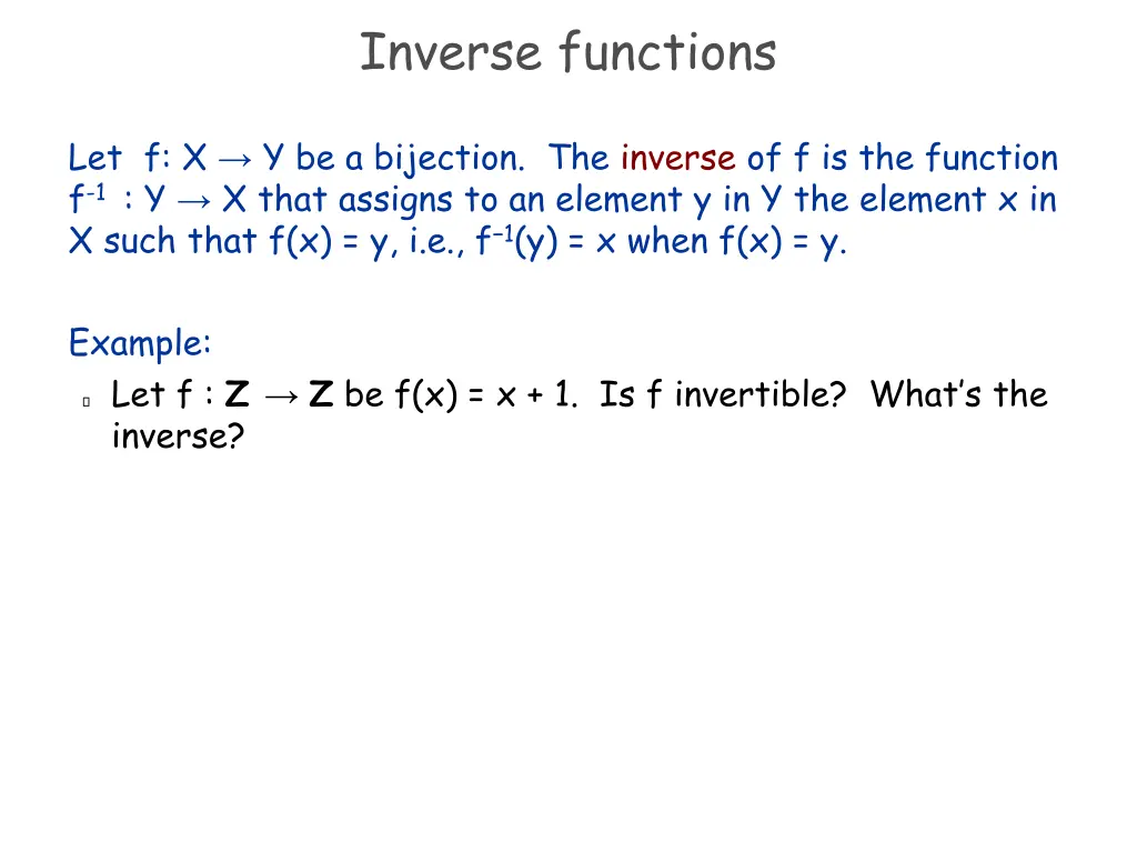 inverse functions 4