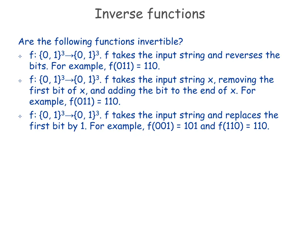 inverse functions 5