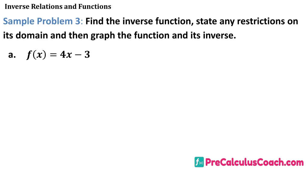 inverse relations and functions 13