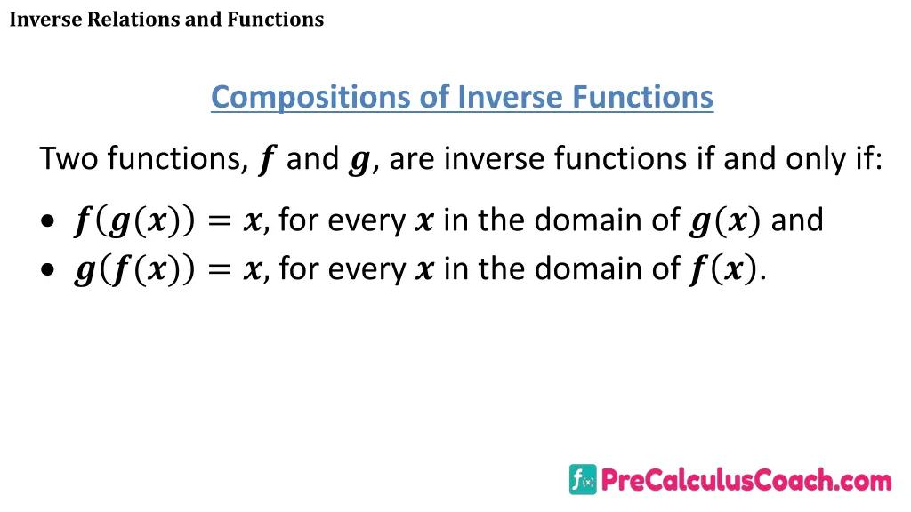 inverse relations and functions 22