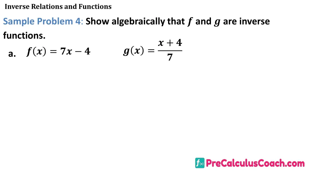 inverse relations and functions 23