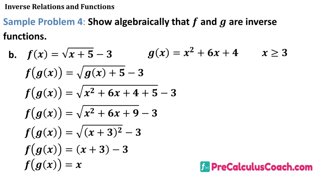 inverse relations and functions 27