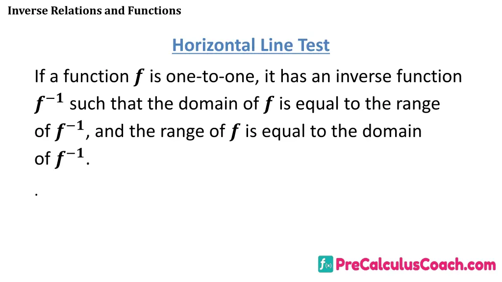 inverse relations and functions 9