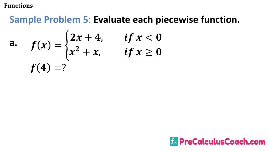functions 16