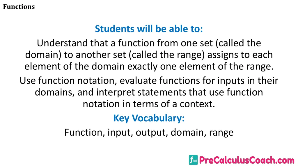 functions