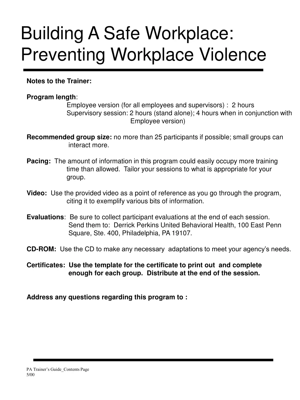 building a safe workplace preventing workplace 1