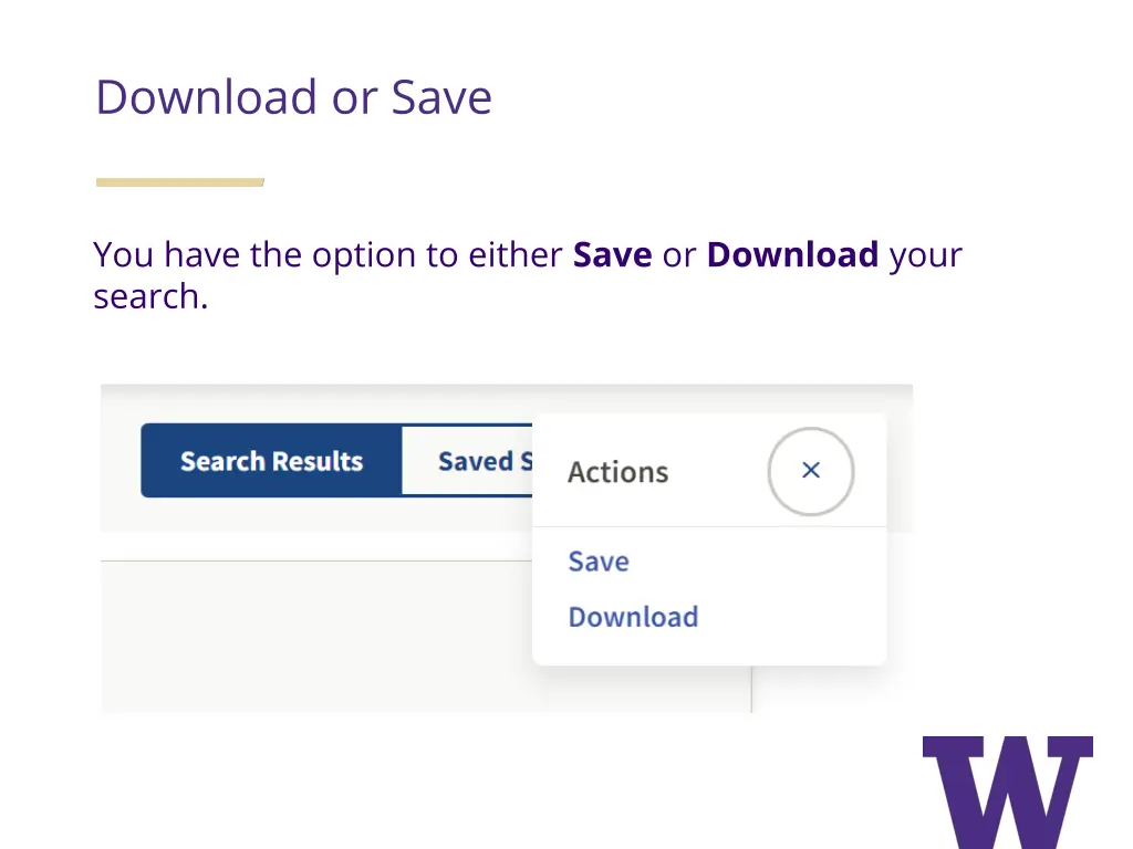 download or save