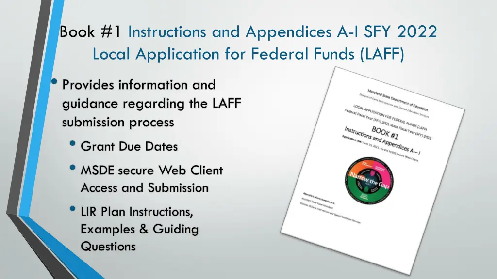 book 1 instructions and appendices a i sfy 2022