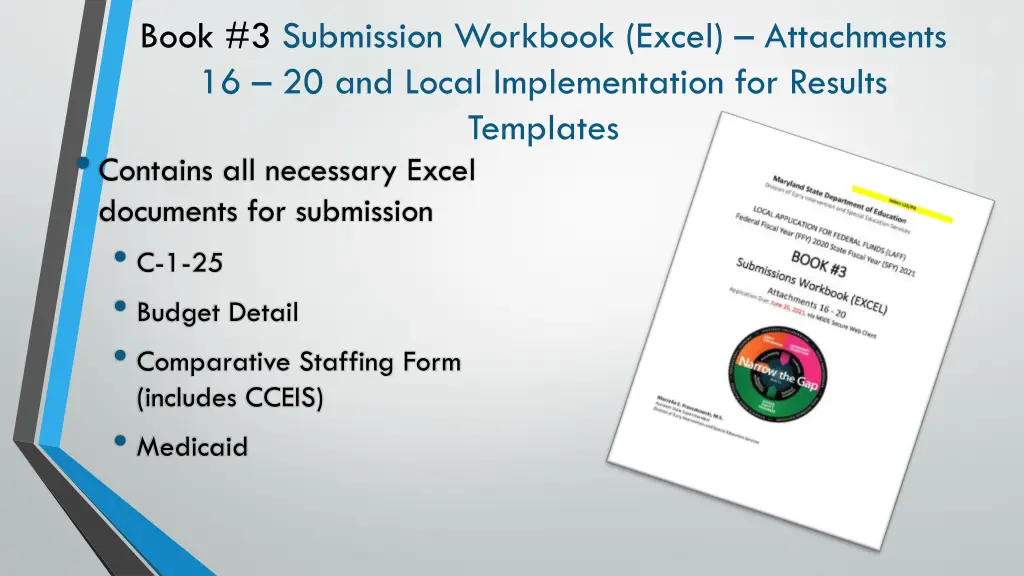 book 3 submission workbook excel attachments
