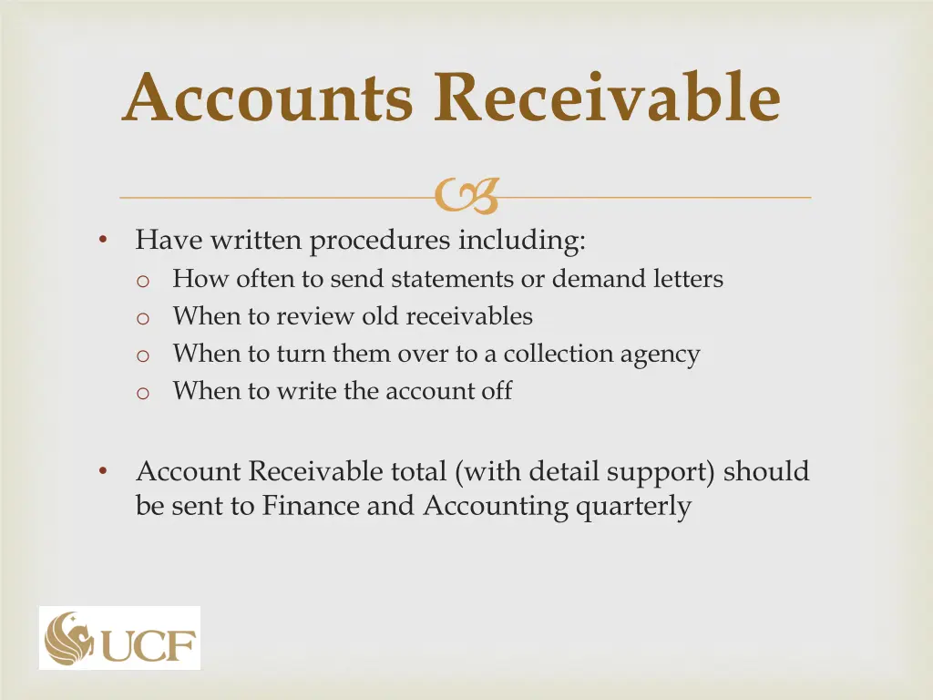 accounts receivable