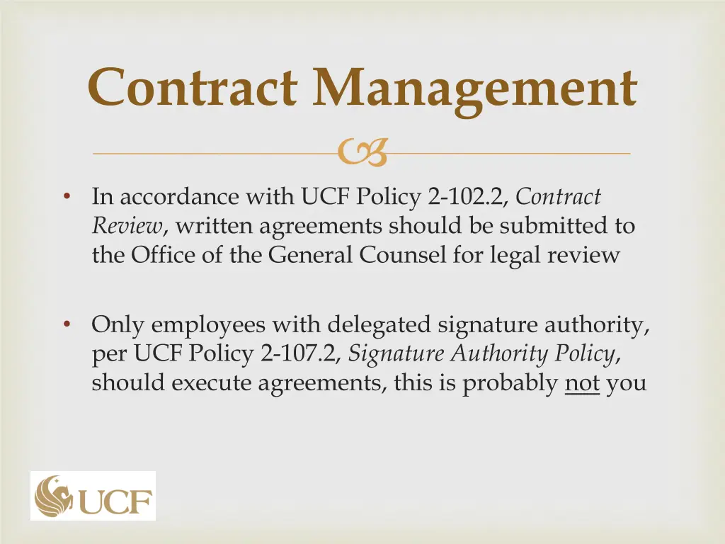 contract management