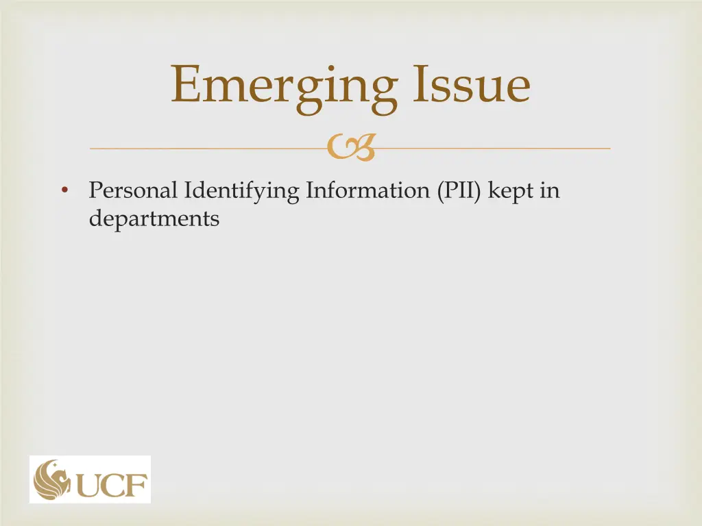 emerging issue