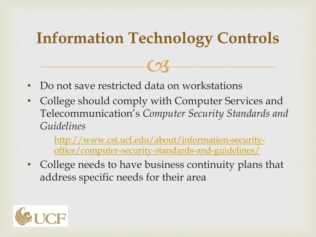 information technology controls