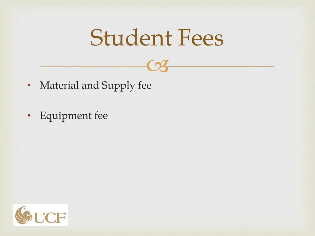 student fees