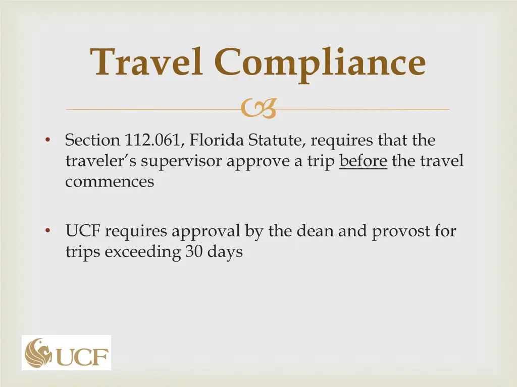 travel compliance