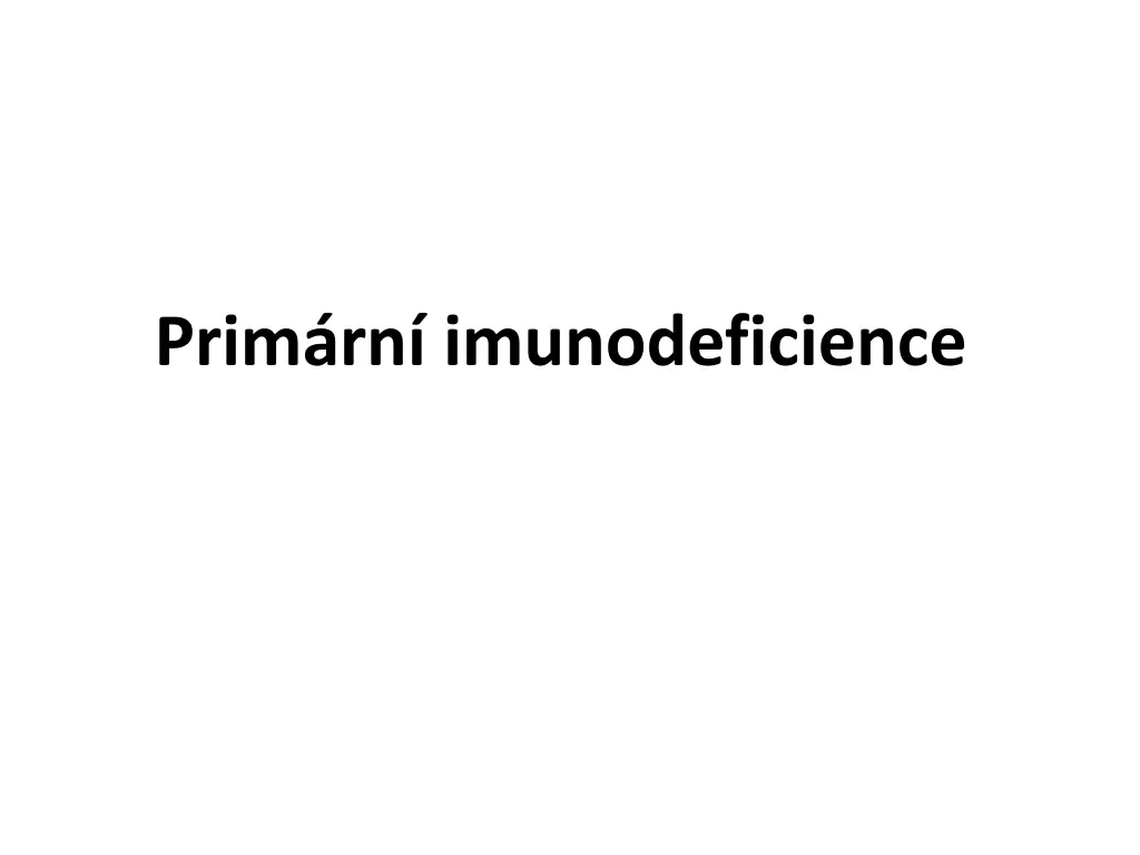 prim rn imunodeficience