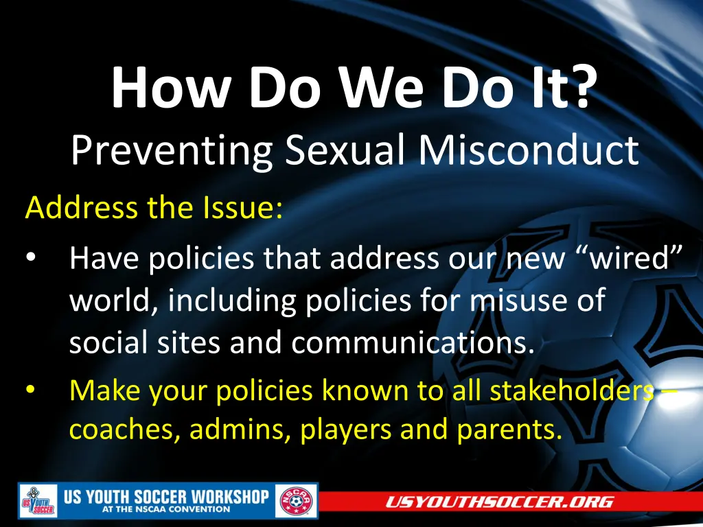 how do we do it preventing sexual misconduct