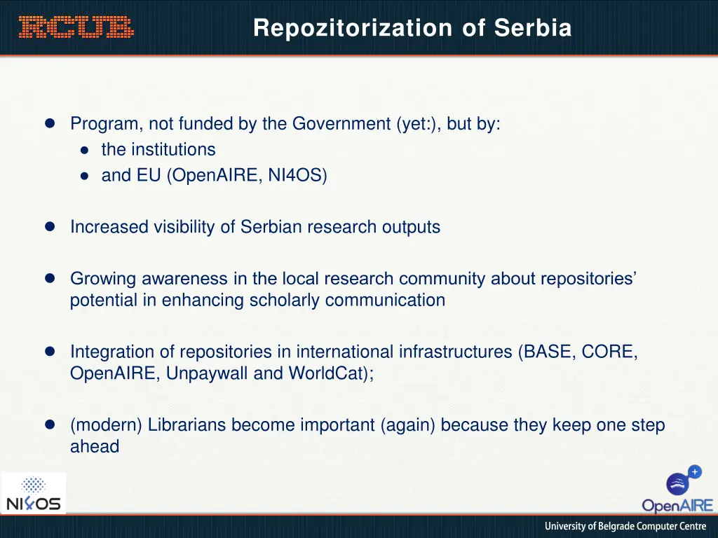 repozitorization of serbia