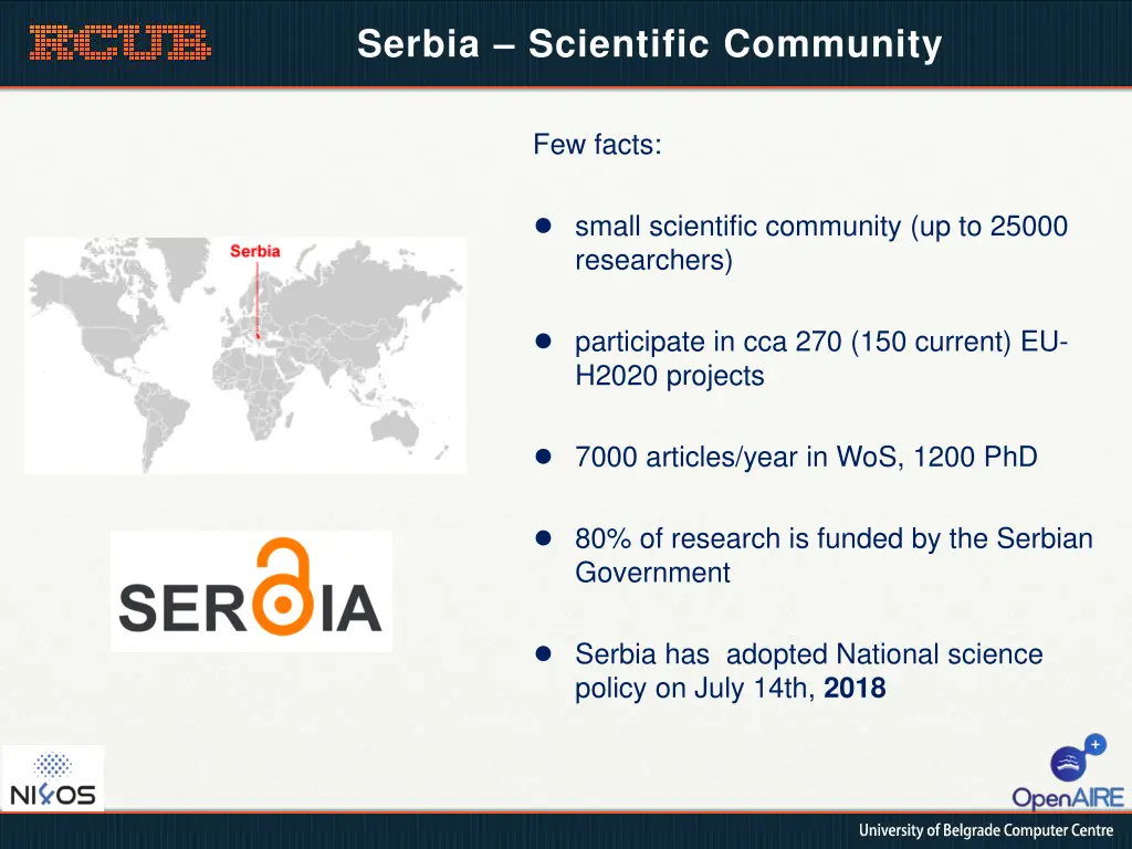 serbia scientific community