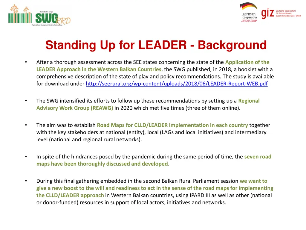 standing up for leader background