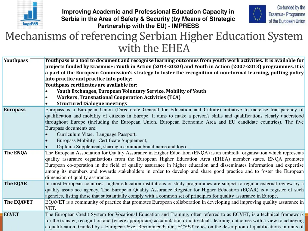 improving academic and professional education 16