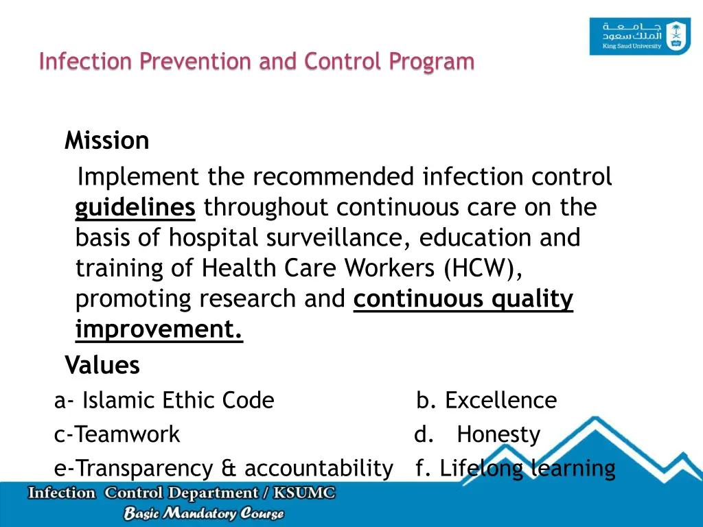 infection prevention and control program 1